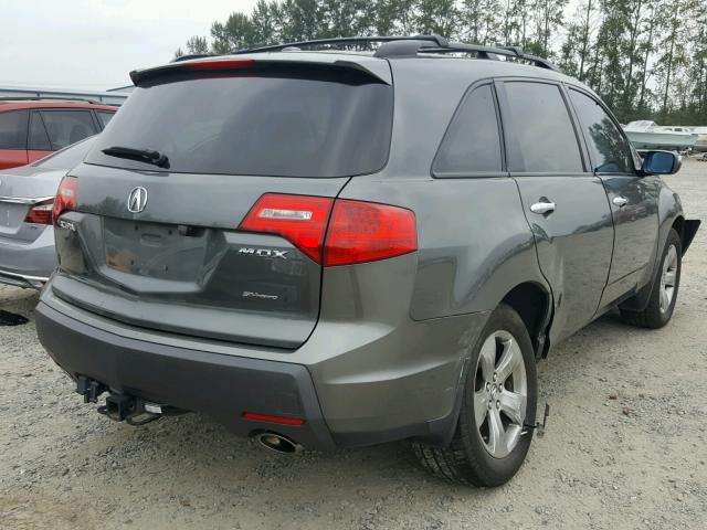 2HNYD28507H529855 - 2007 ACURA MDX SPORT CHARCOAL photo 4