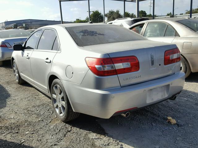 3LNHM26TX8R621855 - 2008 LINCOLN MKZ SILVER photo 3