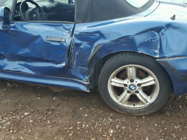 4USCH934XYLF87016 - 2000 BMW Z3 2.3 BLUE photo 10