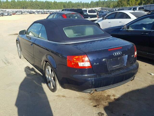 WAUAC48H46K008884 - 2006 AUDI A4 BLUE photo 9