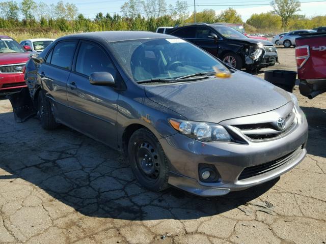 2T1BU4EE9DC037827 - 2013 TOYOTA COROLLA BA GRAY photo 1