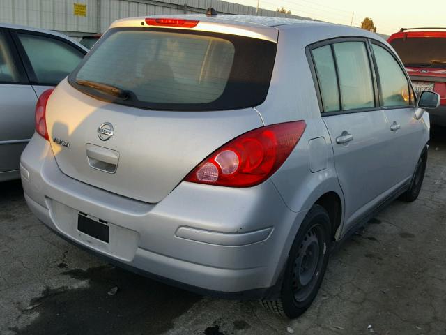 3N1BC1CP2AL450884 - 2010 NISSAN VERSA S SILVER photo 4