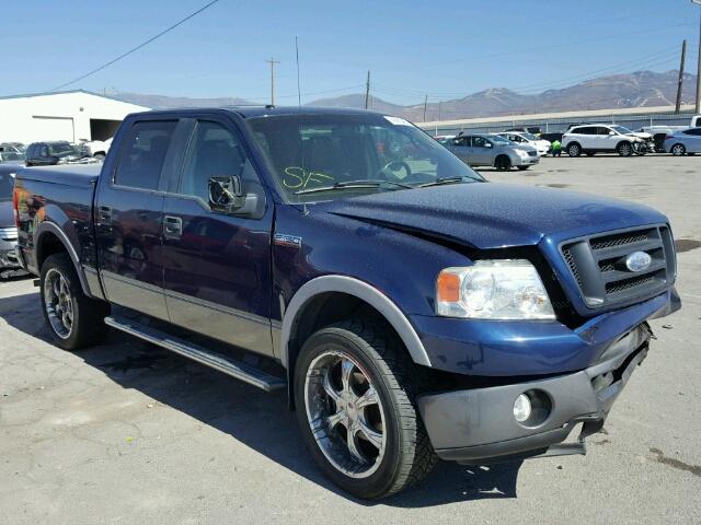 1FTPW14V37FA16029 - 2007 FORD F150 BLUE photo 1