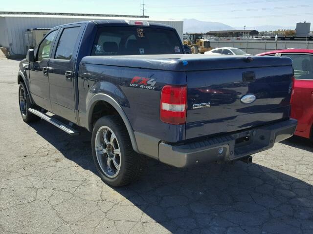 1FTPW14V37FA16029 - 2007 FORD F150 BLUE photo 3