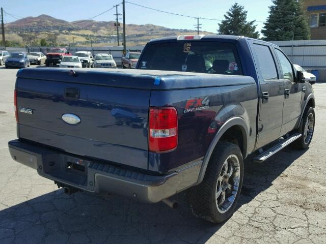 1FTPW14V37FA16029 - 2007 FORD F150 BLUE photo 4