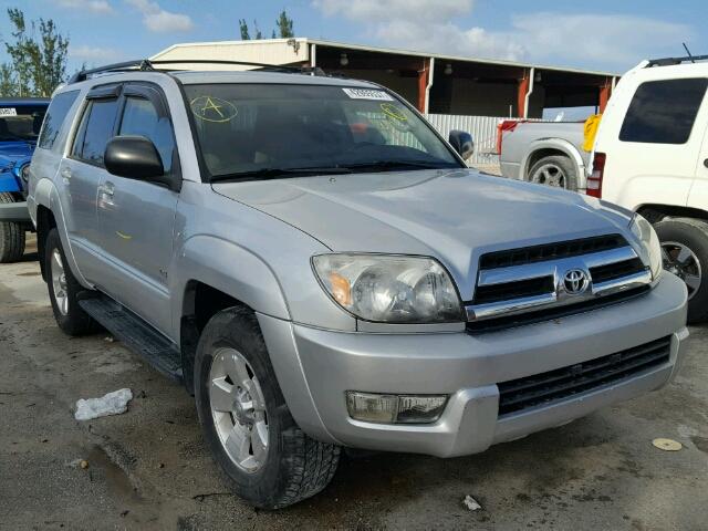 JTEZU14R150045560 - 2005 TOYOTA 4RUNNER SILVER photo 1