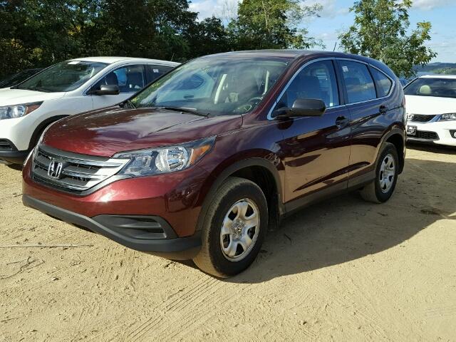 5J6RM3H31EL035948 - 2014 HONDA CR-V RED photo 2