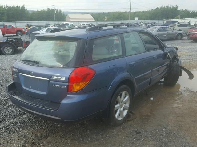 4S4BP62C467329777 - 2006 SUBARU LEGACY OUT BLUE photo 4