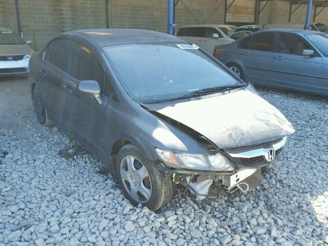 2HGFA1F53AH561873 - 2010 HONDA CIVIC GRAY photo 1
