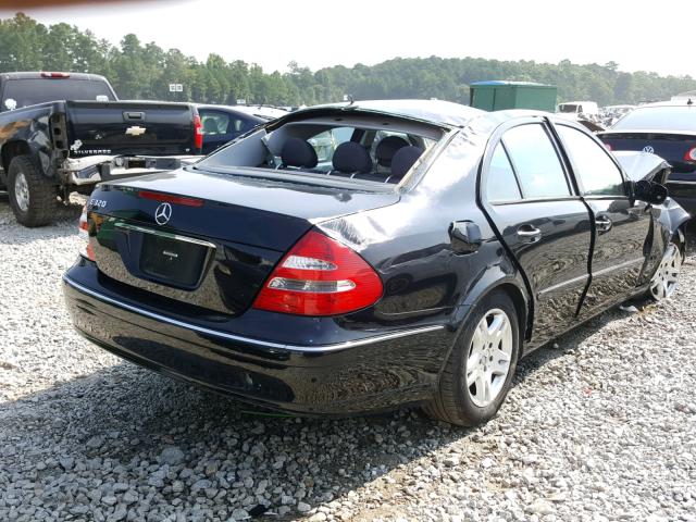 WDBUF65J93A122406 - 2003 MERCEDES-BENZ E 320 BLACK photo 4