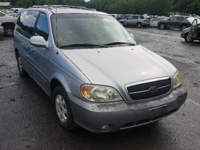 KNDUP131946533703 - 2004 KIA SEDONA EX SILVER photo 1