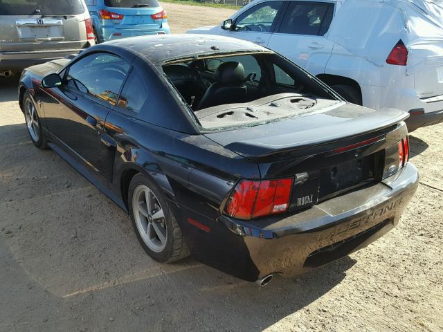 1FAFP42R63F434732 - 2003 FORD MUSTANG MA BLACK photo 3