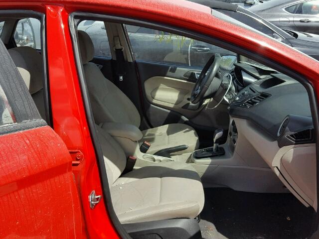 3FADP4BJXFM161476 - 2015 FORD FIESTA SE RED photo 5