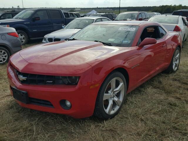 2G1FB1E3XC9124180 - 2012 CHEVROLET CAMARO LT RED photo 2