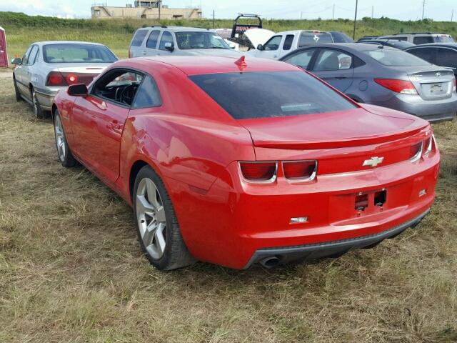 2G1FB1E3XC9124180 - 2012 CHEVROLET CAMARO LT RED photo 3