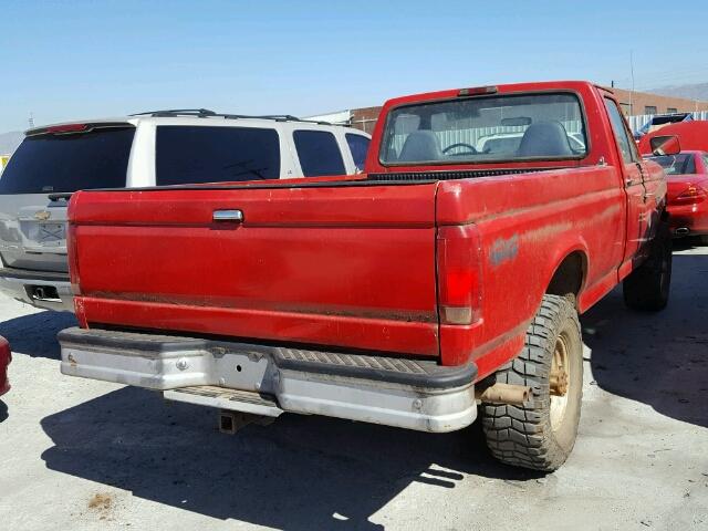 1FTHF26G2VEC04617 - 1997 FORD F250 RED photo 4