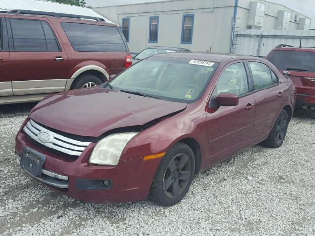 3FAFP07Z46R202087 - 2006 FORD FUSION SE MAROON photo 2