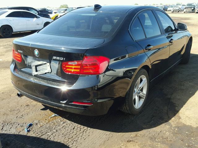 WBA3C3C52EP661568 - 2014 BMW 320 BLACK photo 4