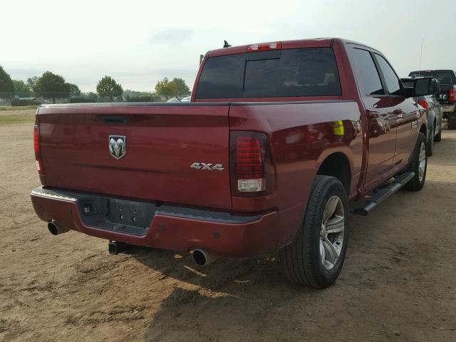 1C6RR7MT1DS555745 - 2013 RAM 1500 SPORT MAROON photo 4