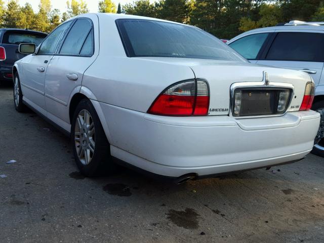 1LNHM87A24Y670169 - 2004 LINCOLN LS WHITE photo 3