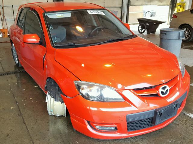 JM1BK34L081807570 - 2008 MAZDA SPEED 3 RED photo 1