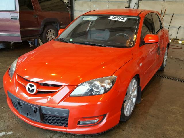 JM1BK34L081807570 - 2008 MAZDA SPEED 3 RED photo 2