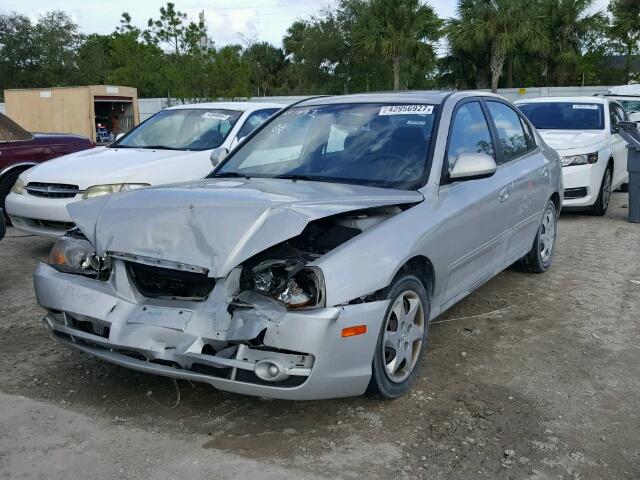 KMHDN46D56U357448 - 2006 HYUNDAI ELANTRA GL SILVER photo 2