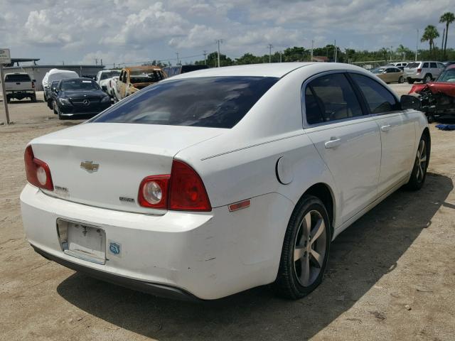 1G1ZA5E08A4101803 - 2010 CHEVROLET MALIBU LS WHITE photo 4