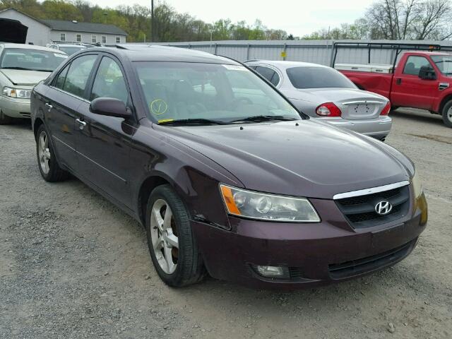 5NPEU46F76H088389 - 2006 HYUNDAI SONATA GLS PURPLE photo 1