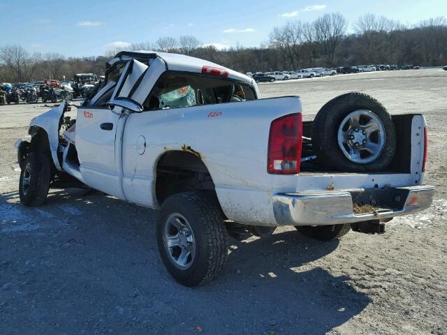 1D7HU18N05S265502 - 2005 DODGE RAM 1500 Q WHITE photo 3