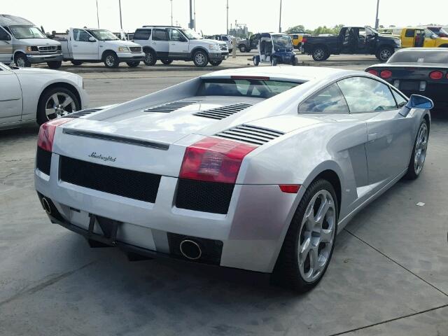 ZHWGU11S94LA00652 - 2004 LAMBORGHINI GALLARDO SILVER photo 4