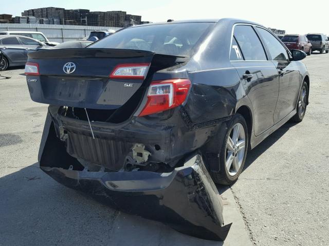 4T1BF1FK6CU014998 - 2012 TOYOTA CAMRY BASE BLACK photo 4