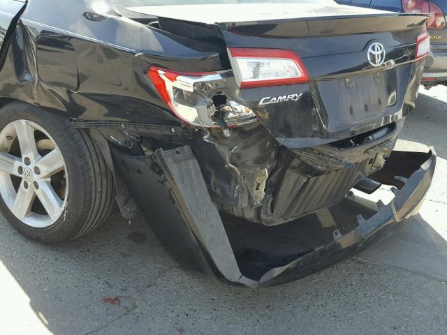 4T1BF1FK6CU014998 - 2012 TOYOTA CAMRY BASE BLACK photo 9