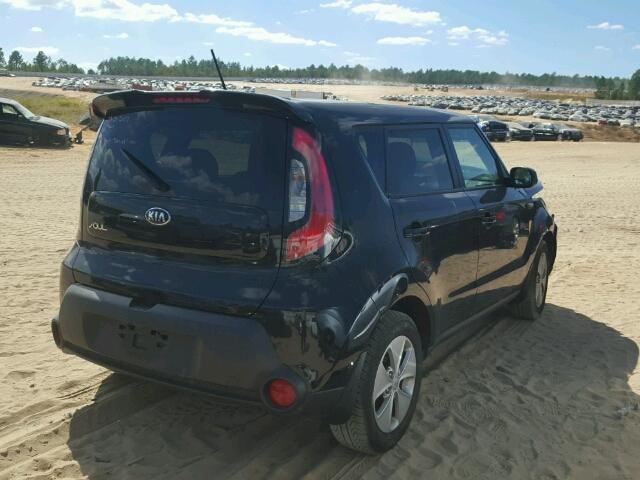 KNDJN2A29E7741571 - 2014 KIA SOUL BLACK photo 4