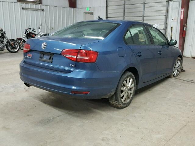 3VWD17AJXFM284061 - 2015 VOLKSWAGEN JETTA SE Mavi foto 4