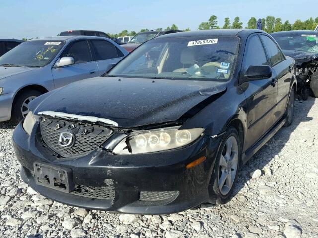 1YVFP80D445N58542 - 2004 MAZDA 6 S BLACK photo 2