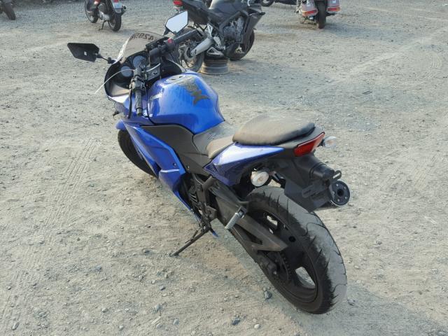 JKAEXMJ189DA29510 - 2009 KAWASAKI EX250 J BLUE photo 3