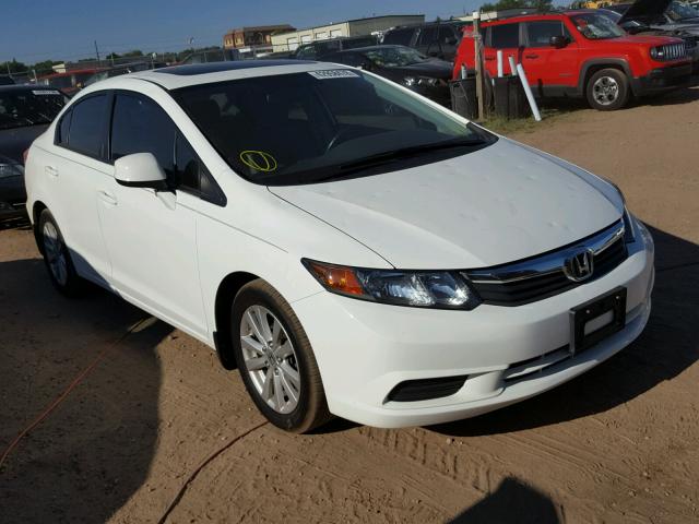 2HGFB2F93CH505358 - 2012 HONDA CIVIC EXL 白色 照片 1