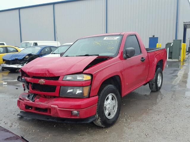 1GCCS149678215612 - 2007 CHEVROLET COLORADO RED photo 2