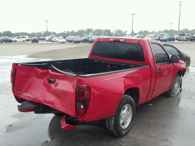 1GCCS149678215612 - 2007 CHEVROLET COLORADO RED photo 4