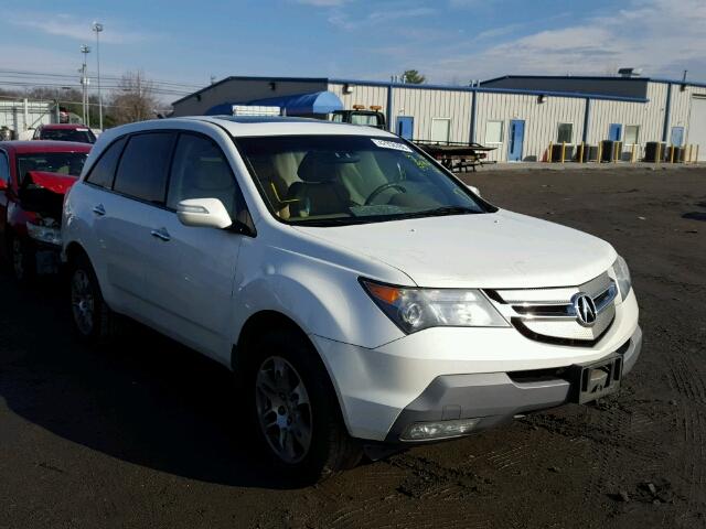 2HNYD28237H541942 - 2007 ACURA MDX WHITE photo 1