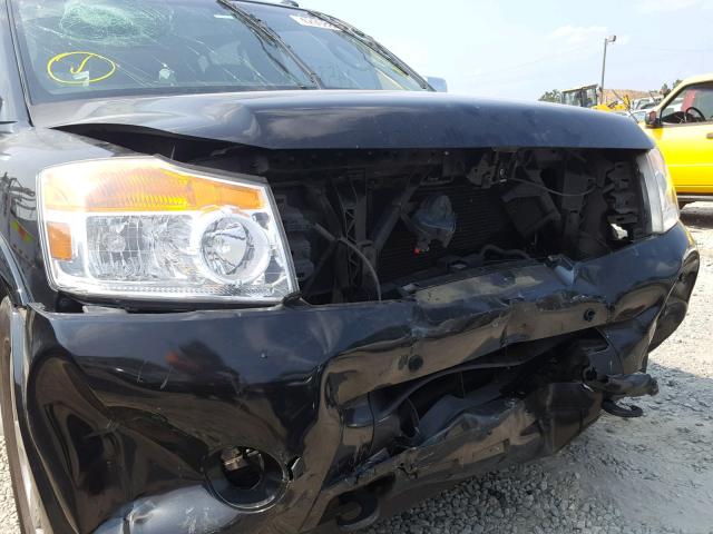 5N1BA0ND3AN605633 - 2010 NISSAN ARMADA SE BLACK photo 9