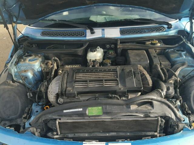 WMWRE33433TD60021 - 2003 MINI COOPER S BLUE photo 7