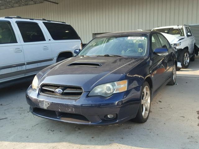 4S3BL686554207012 - 2005 SUBARU LEGACY GT BLUE photo 2