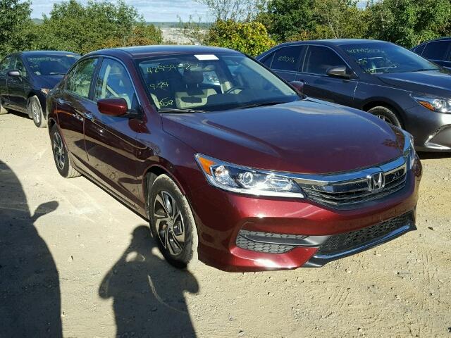 1HGCR2F30HA016416 - 2017 HONDA ACCORD MAROON photo 1