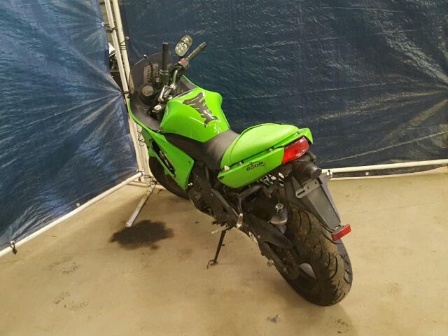 JKAEXEA168A036281 - 2008 KAWASAKI EX650 A Yaşıl foto 3