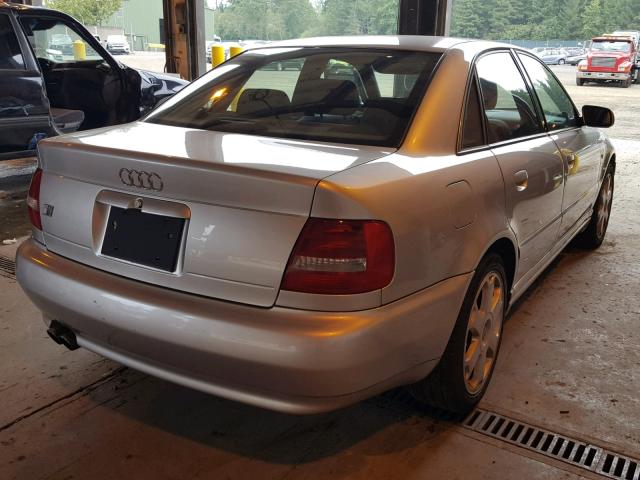 WAUDD68D1YA189650 - 2000 AUDI S4 2.7 QUA SILVER photo 4