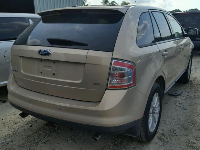 2FMDK39C27BB09297 - 2007 FORD EDGE SEL P TAN photo 4