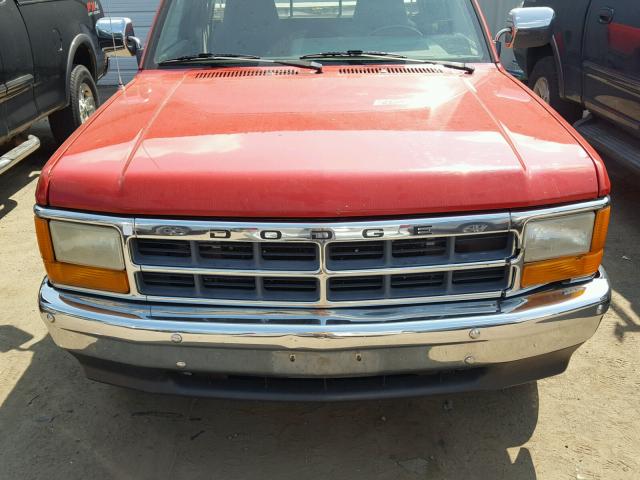 1B7GL23X3TS651447 - 1996 DODGE DAKOTA RED photo 9