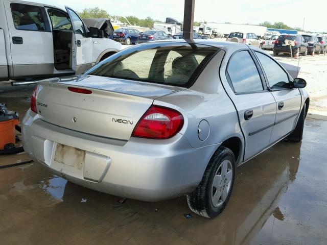 1B3ES26C24D539894 - 2004 DODGE NEON GRAY photo 4